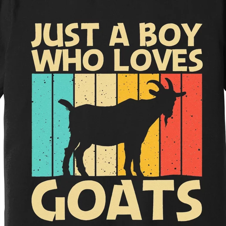 Cool Goat Design For Goat Farmer Farming Lovers Premium T-Shirt