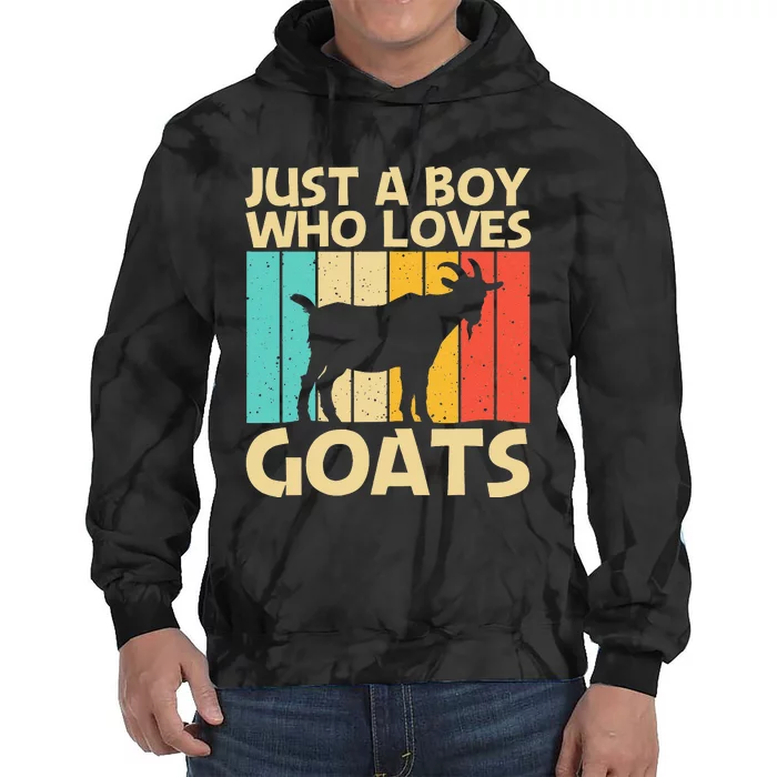 Cool Goat Design For Goat Farmer Farming Lovers Tie Dye Hoodie