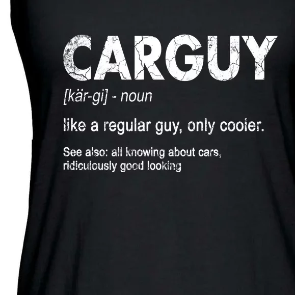 Car Guy Definition Classic Funny Ladies Essential Flowy Tank