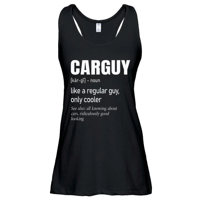 Car Guy Definition Mechanic & Auto Racing Ladies Essential Flowy Tank