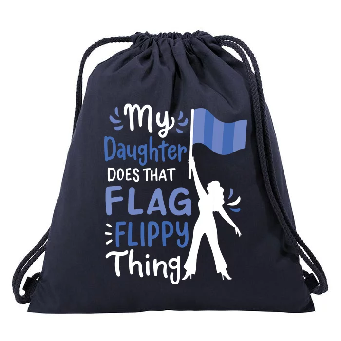 Color Guard Dad Mom Parents Drawstring Bag