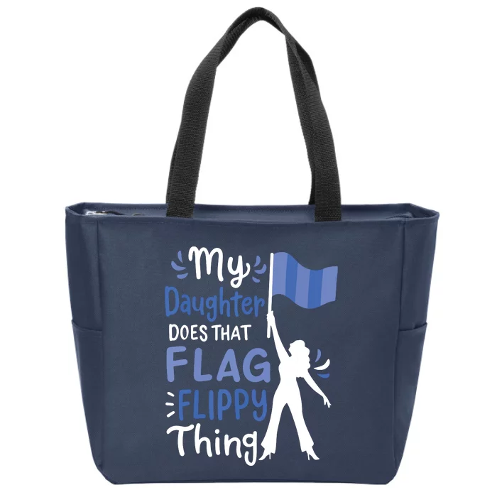 Color Guard Dad Mom Parents Zip Tote Bag