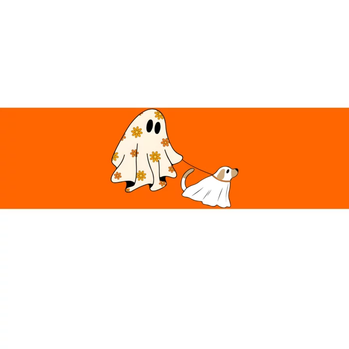 Cute Ghost Dog Halloween Funny Ghoul Dog Lover Bumper Sticker