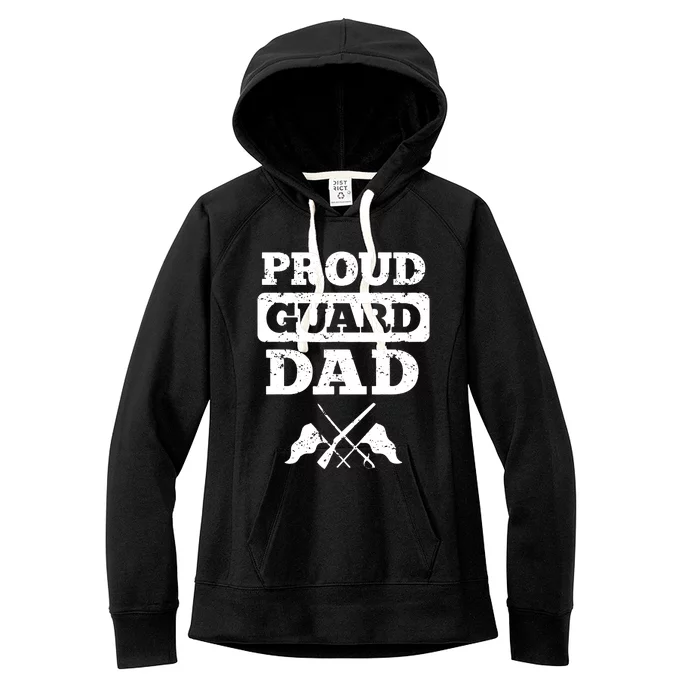 Color Guard Dad Proud Guard Dad Women's Fleece Hoodie