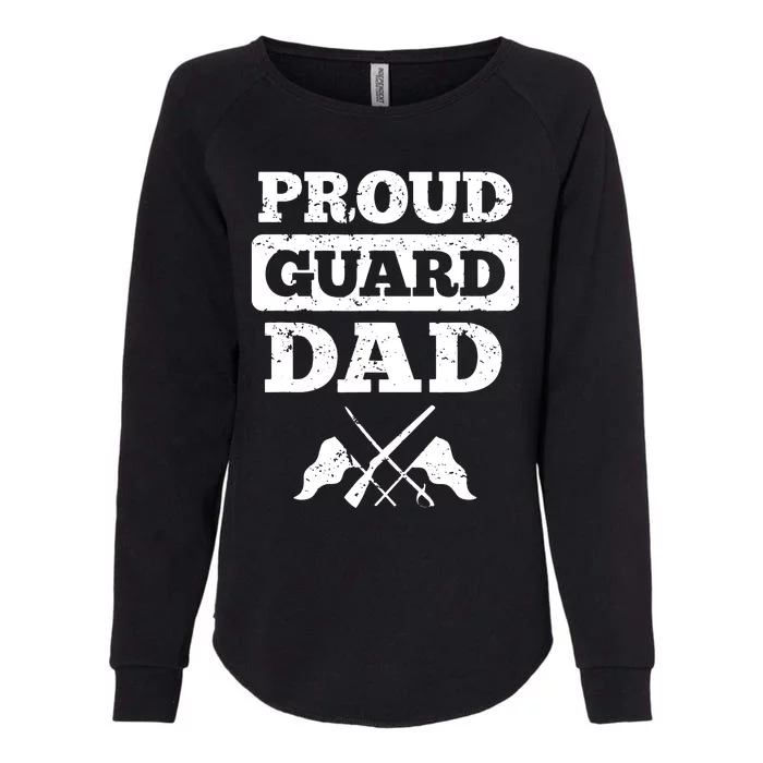 Color Guard Dad Proud Guard Dad Womens California Wash Sweatshirt