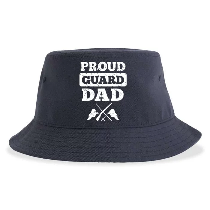 Color Guard Dad Proud Guard Dad Sustainable Bucket Hat