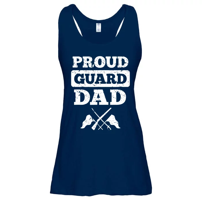 Color Guard Dad Proud Guard Dad Ladies Essential Flowy Tank