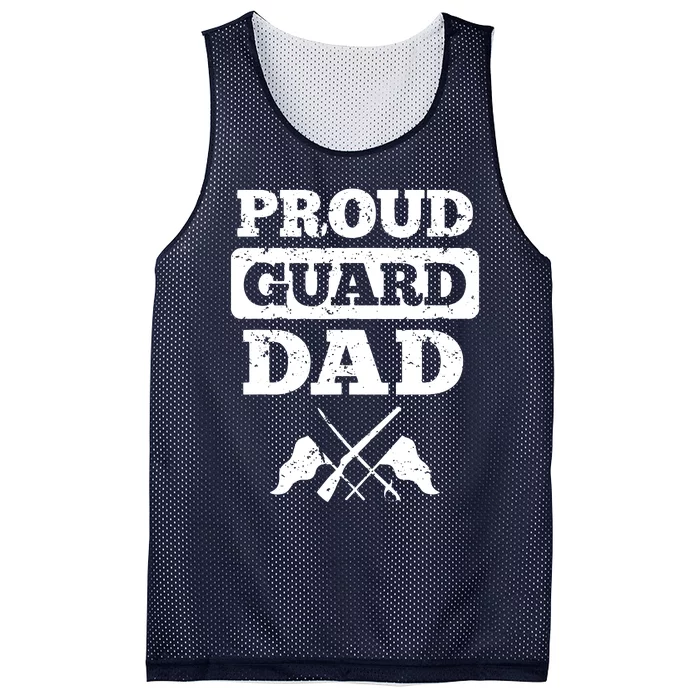 Color Guard Dad Proud Guard Dad Mesh Reversible Basketball Jersey Tank