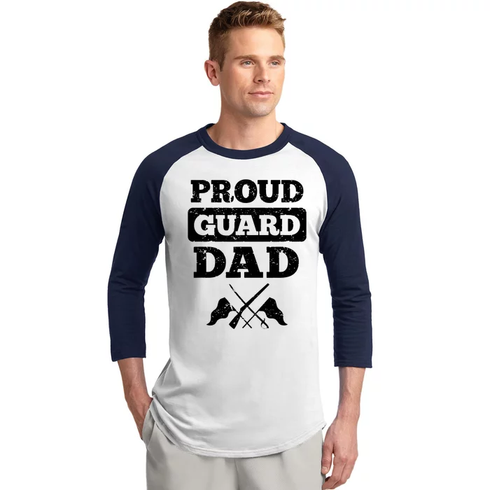 Color Guard Dad Proud Guard Dad Baseball Sleeve Shirt