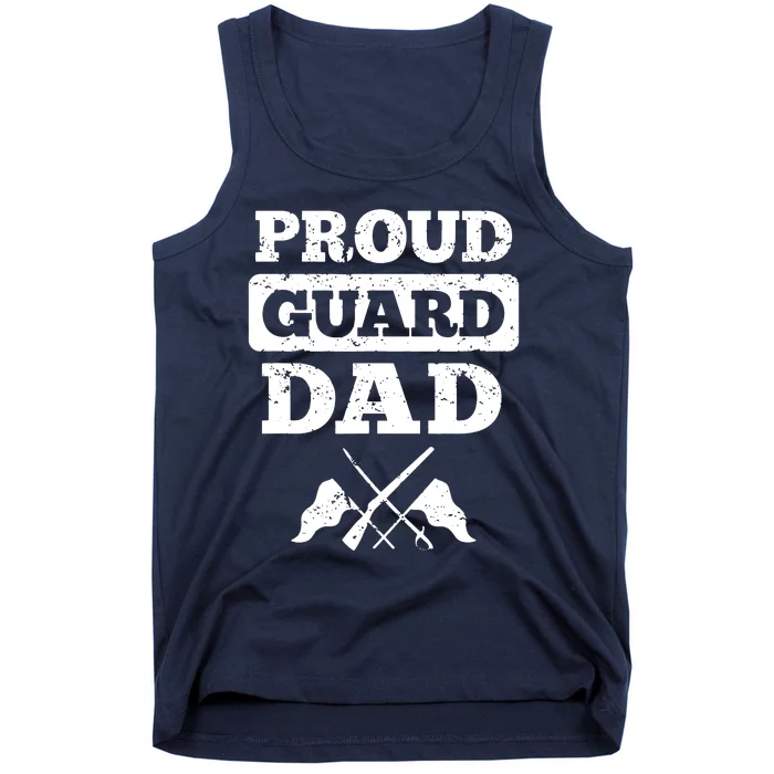 Color Guard Dad Proud Guard Dad Tank Top