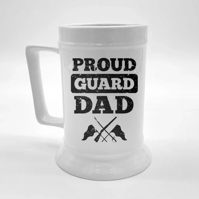 Color Guard Dad Proud Guard Dad Front & Back Beer Stein