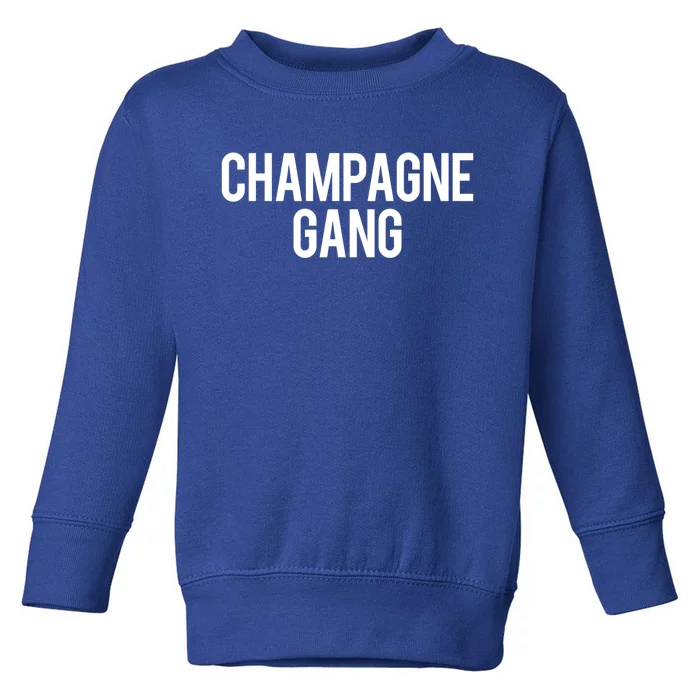 Champagne Gang Day Ing Beach Brunch Top Cool Gift Toddler Sweatshirt