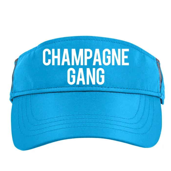 Champagne Gang Day Ing Beach Brunch Top Cool Gift Adult Drive Performance Visor