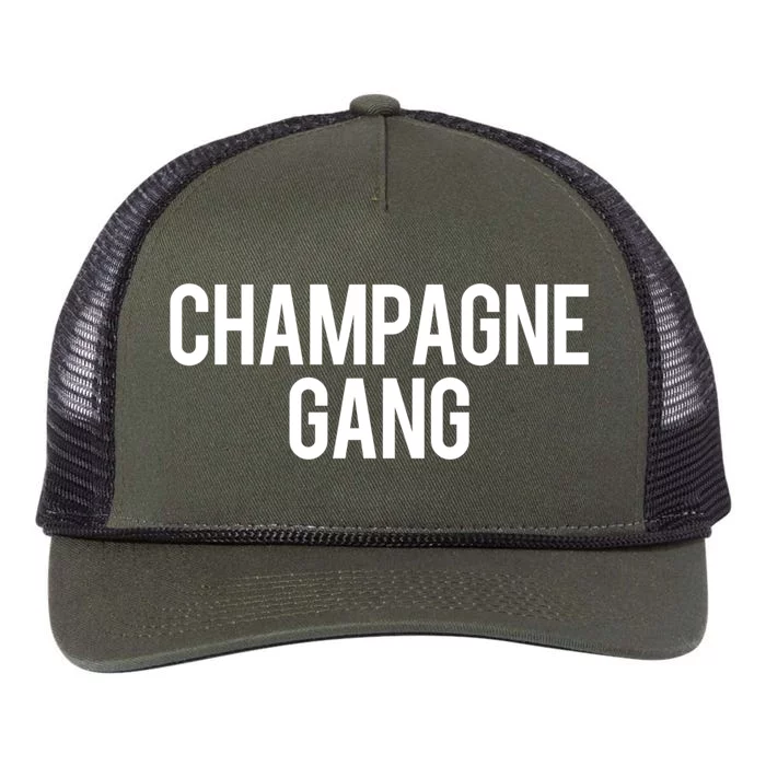 Champagne Gang Day Ing Beach Brunch Top Cool Gift Retro Rope Trucker Hat Cap