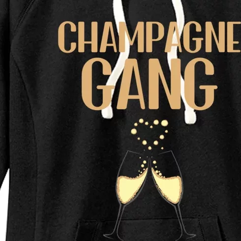 Champagne Gang Day Ing Beach Brunch Top Gift Women's Fleece Hoodie