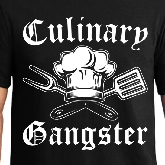 Culinary Gangster Design Funny Chef Cooking Cook Gift Pajama Set