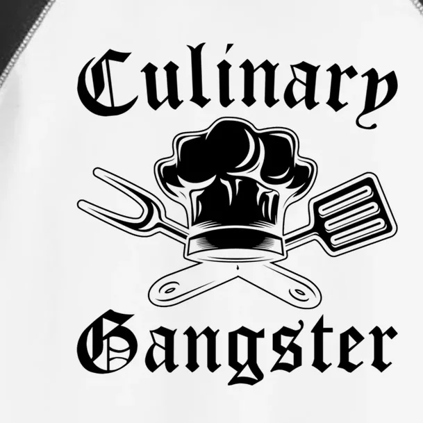 Culinary Gangster Design Funny Chef Cooking Cook Gift Toddler Fine Jersey T-Shirt