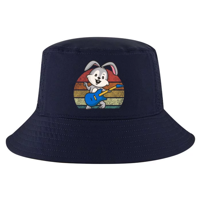 Cute Guitar Easter Bunny Dad Music Bunny Guitar Easter Meaningful Gift Cool Comfort Performance Bucket Hat