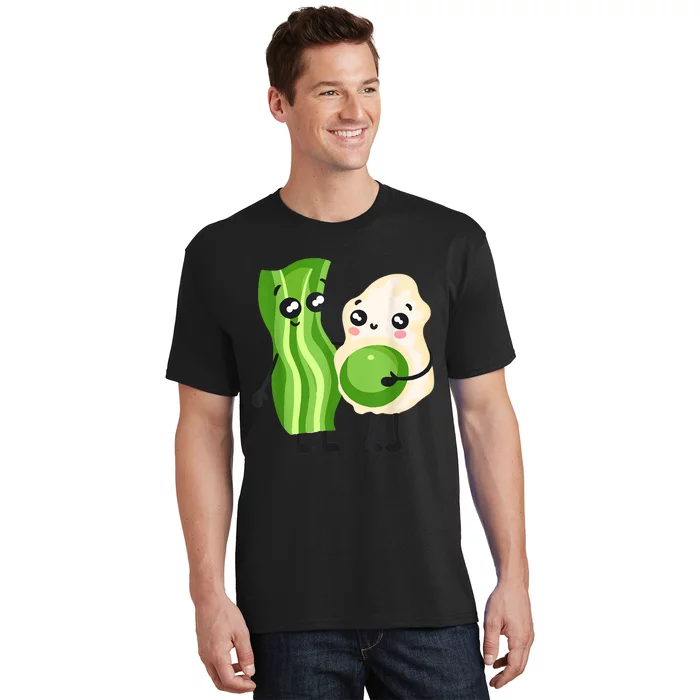 Cute Green Eggs Ham Smile Face Brunch Breakfast Costume T-Shirt