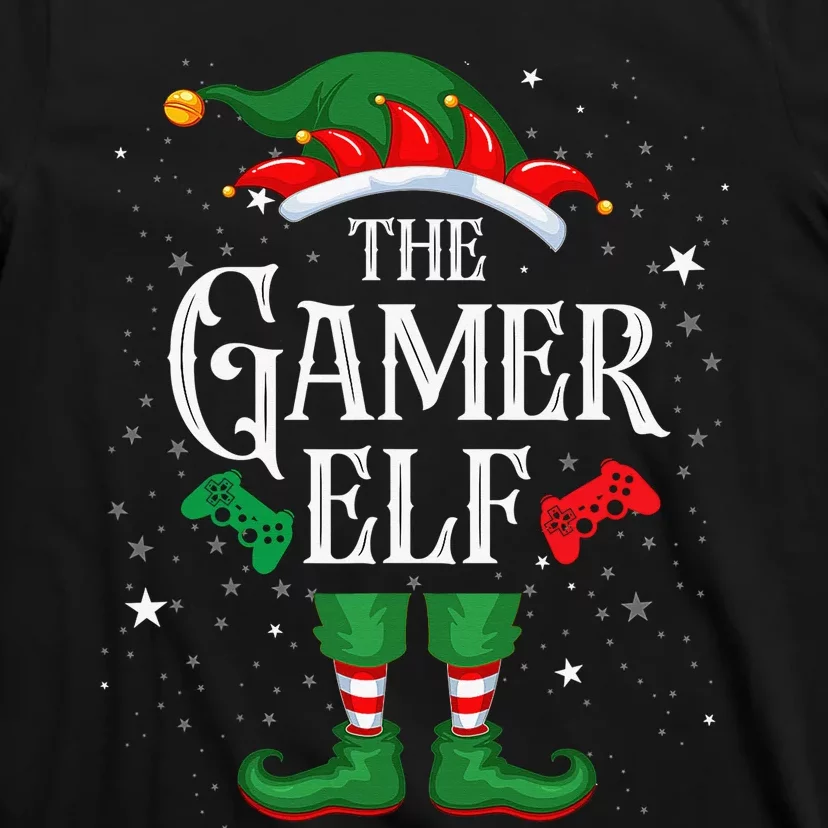 Christmas Gamer Elf Matching Family Group The Gamer Elf T-Shirt