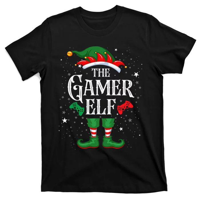 Christmas Gamer Elf Matching Family Group The Gamer Elf T-Shirt