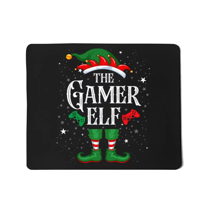 Christmas Gamer Elf Matching Family Group The Gamer Elf Mousepad