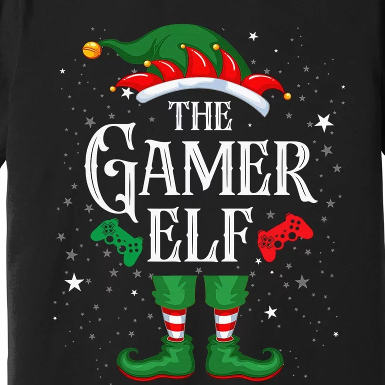 Christmas Gamer Elf Matching Family Group The Gamer Elf Premium T-Shirt