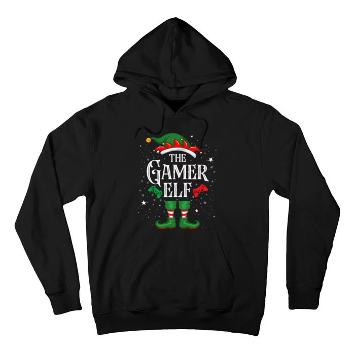 Christmas Gamer Elf Matching Family Group The Gamer Elf Tall Hoodie