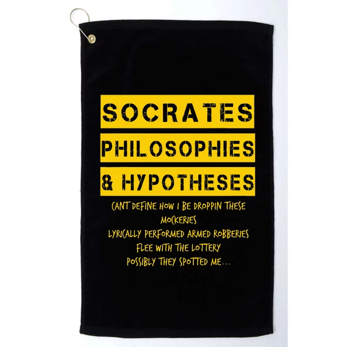 Classic Golden Era 90s Hip-Hop Rap Music Quote Platinum Collection Golf Towel