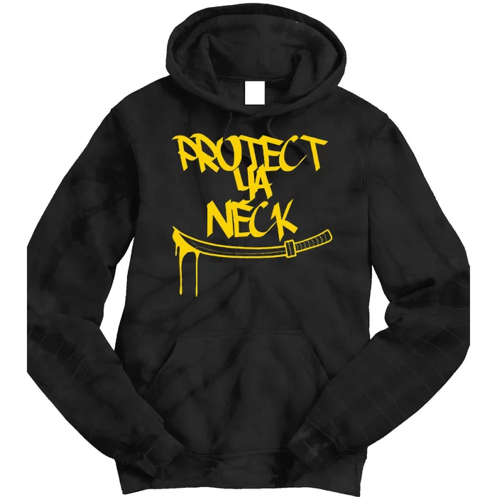 Classic Golden Era 90s Hip Hop Music Quote Protect Ya Neck Tie Dye Hoodie