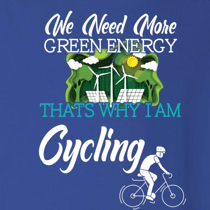 Cycling Green Energy Against Climate Change Gift Toddler Long Sleeve Shirt