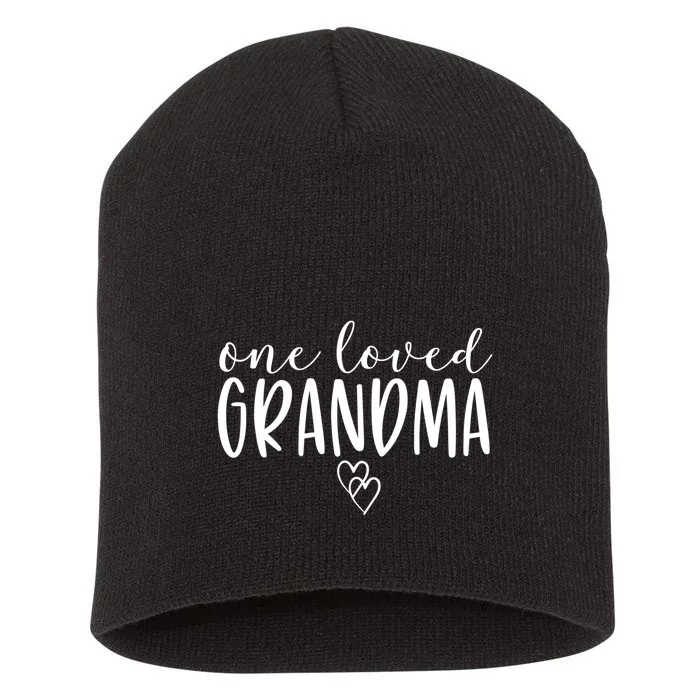 Cute Gifts For Grandma One Loved Grandma Short Acrylic Beanie