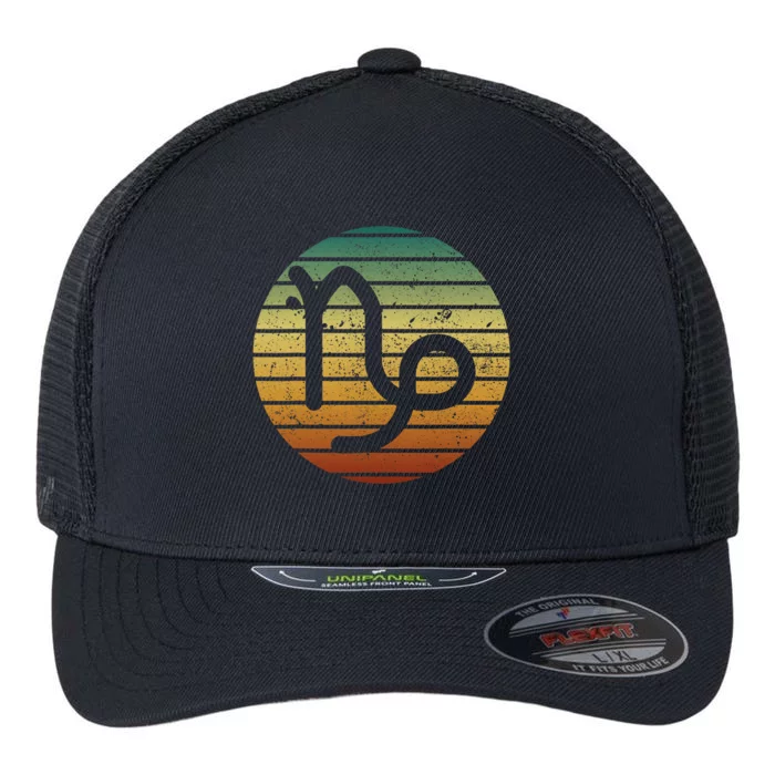 Capricorn Gifts Funny Sunset Zodiac Sign Birthday Flexfit Unipanel Trucker Cap