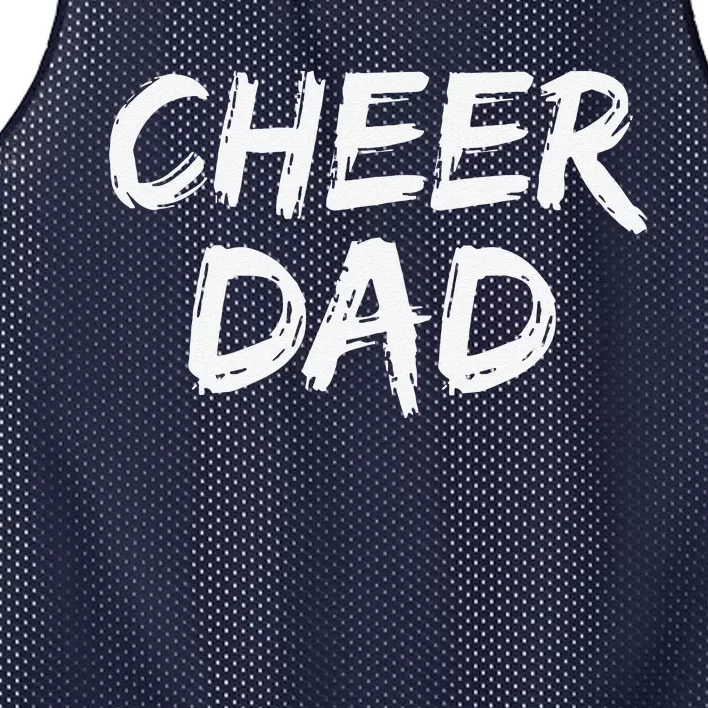 Cheerleader Gift For Father From Cheerleader Retro Cheer Dad Mesh Reversible Basketball Jersey Tank