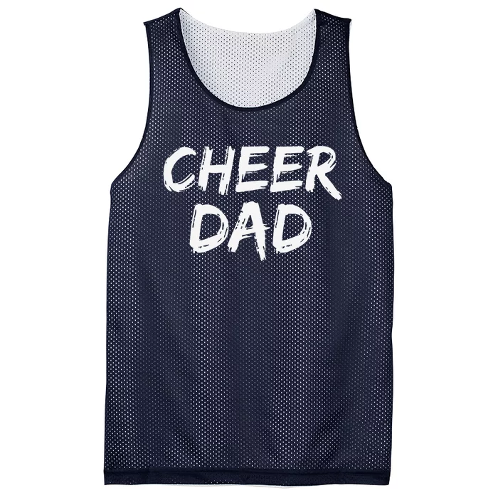 Cheerleader Gift For Father From Cheerleader Retro Cheer Dad Mesh Reversible Basketball Jersey Tank