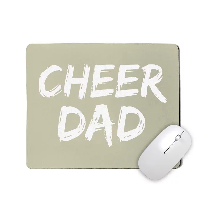 Cheerleader Gift For Father From Cheerleader Retro Cheer Dad Mousepad