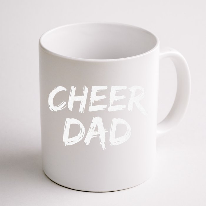 Cheerleader Gift For Father From Cheerleader Retro Cheer Dad Front & Back Coffee Mug