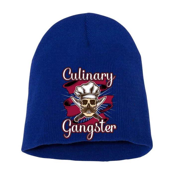 Culinary Gangster Funny Restaurant Cook Chef Cute Gift Short Acrylic Beanie