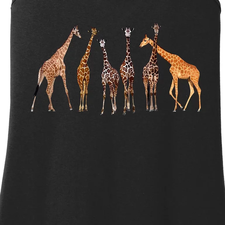 Cool Giraffe For Zoo Animal Lovers Safari Wildlife Ladies Essential Tank