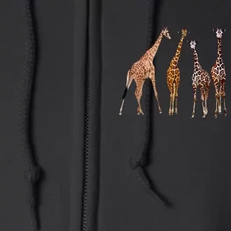 Cool Giraffe For Zoo Animal Lovers Safari Wildlife Full Zip Hoodie