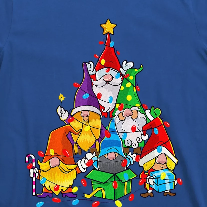 Christmas Gnome Funny Family Pajamas Gnome Tree Xmas T-Shirt