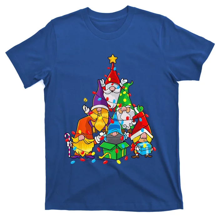 Christmas Gnome Funny Family Pajamas Gnome Tree Xmas T-Shirt