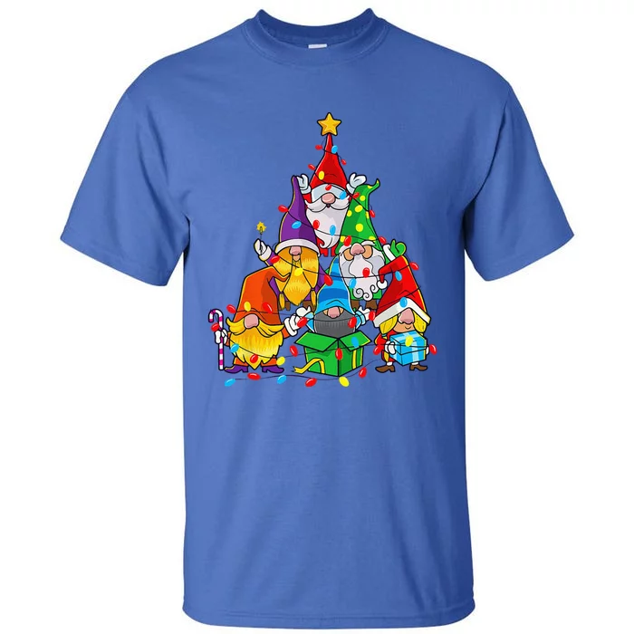 Christmas Gnome Funny Family Pajamas Gnome Tree Xmas Tall T-Shirt