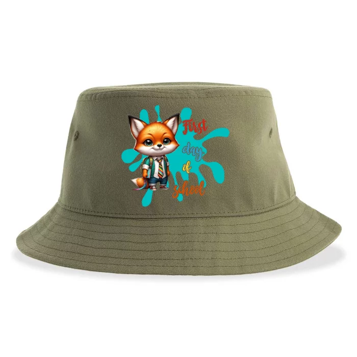 Cute Gift First Day Of School Sustainable Bucket Hat