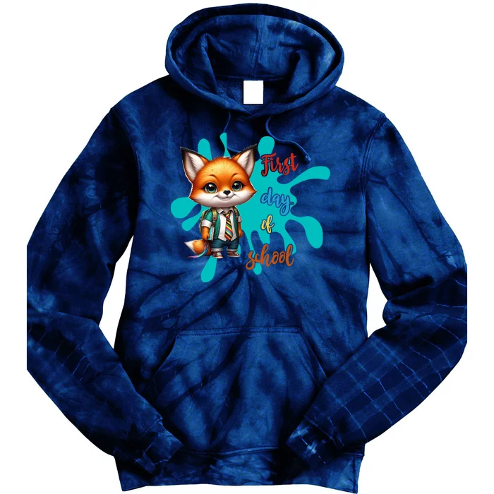 Cute Gift First Day Of School Tie Dye Hoodie