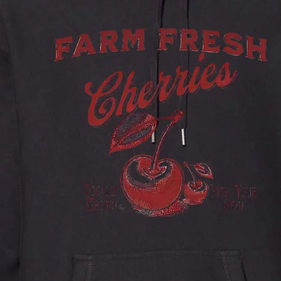 Cherry Graphic FarmerS Market Premium Hoodie