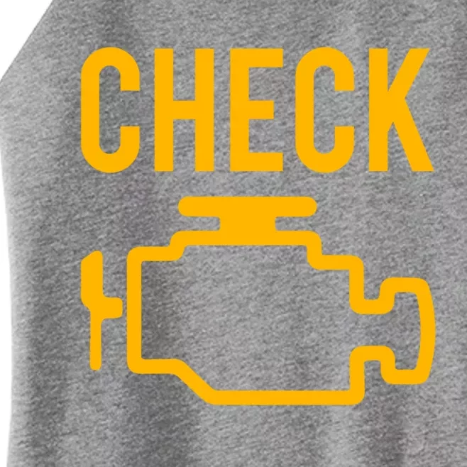 Car Guy Funny Gift Motor True Engine Light Engine Warning Mechanic Gift Women’s Perfect Tri Rocker Tank