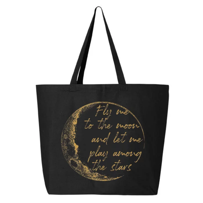 CelestialD Gold Fly Me To The Moon 25L Jumbo Tote