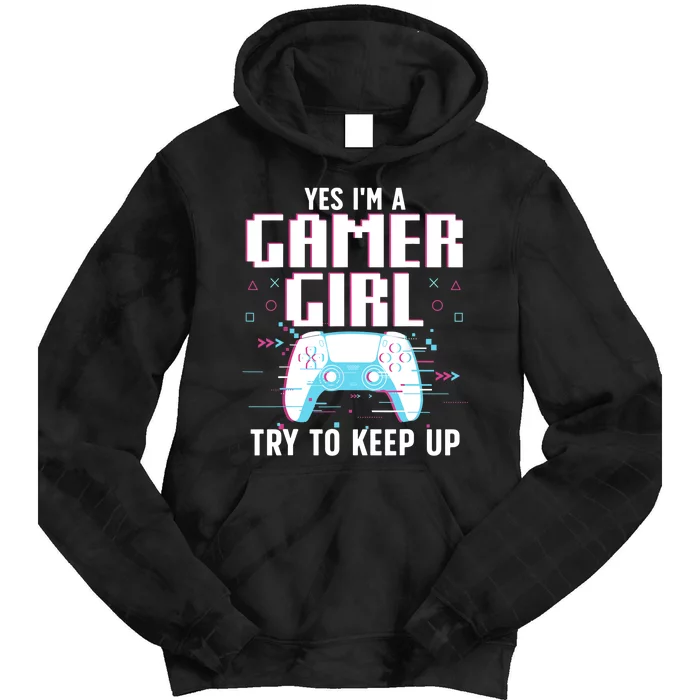 Cool Gamer For Wo Teen Gaming Video Game Nerd Tie Dye Hoodie