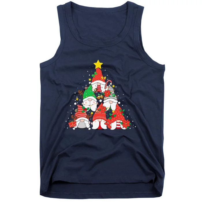 Christmas Gnomes Funny Family Pajamas Gnomes Tree Xmas Tank Top